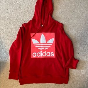 Adidas hoodie and leggings.